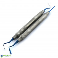 Periotome PT1 PT2 Serrated Titanium Blue Set Of 2 Periotome PT1 PT2 Serrated Titanium Blue Set Of 2