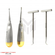 4Pcs Dental Luxating Root Elevators
