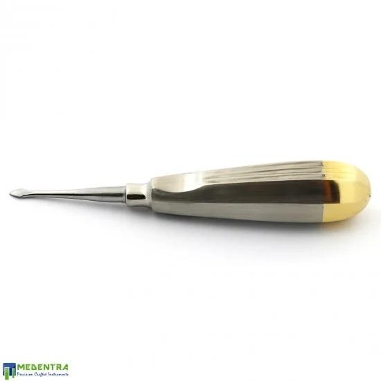 Set Of 3 Dental Straight Spade Concave Root Tip Elevators - #60