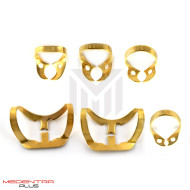 Dental Brinker Clamps Gold Coated Set Of 6  Dental Brinker Clamps Gold Coated Set Of 6