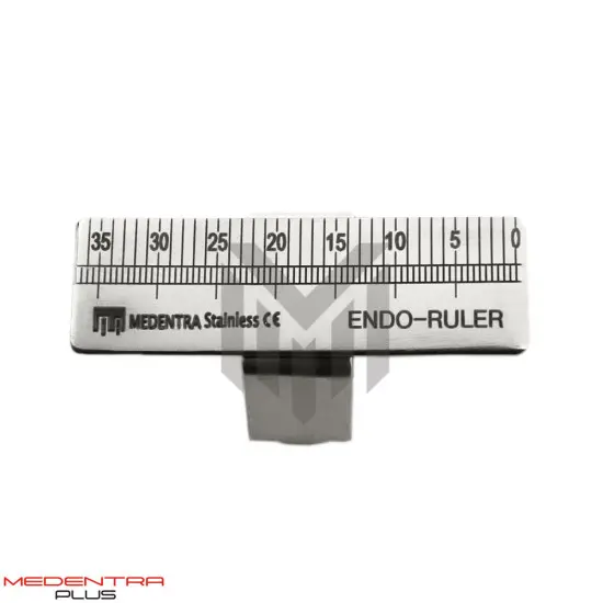 thumbnail image 2 of Medentra Stainless Steel Endodontic Finger Gauge Ruler - 0-35mm Dental Measuring Scale 2 of 4