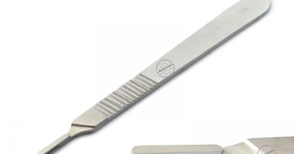 thumbnail image 2 of Inst-Plus #3 Dental Scalpel Handle – Stainless Steel, Surgical BP Handle, Veterinary & Dentistry, Made In Pakistan 2 of 5