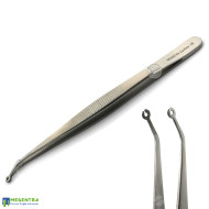 Corn Suture Tweezers Curved