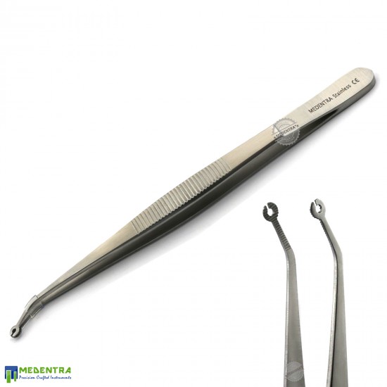 Corn Suture Tweezers Curved Corn Suture Tweezers Curved
