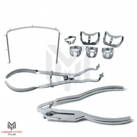 Rubber Dam Restorative Instruments 9Pcs 