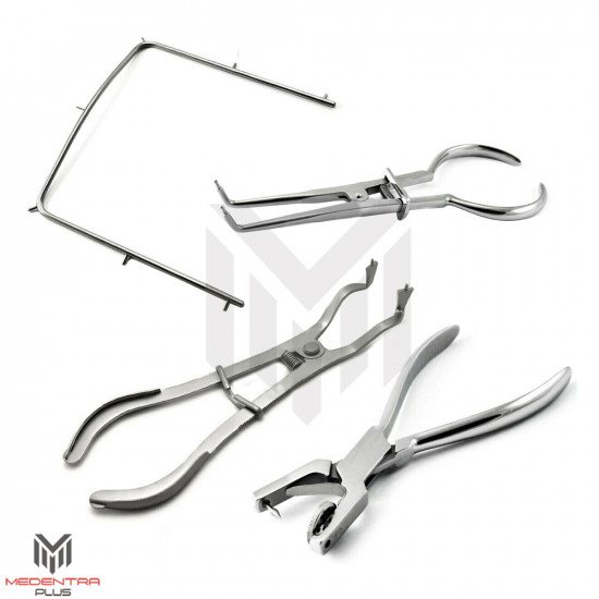Basic Rubber Dam Forceps Frame 4Pcs Set Basic Rubber Dam Forceps Frame 4Pcs Set