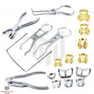 Dental Rubber Dam Setup Clamps Frame Forceps 